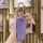 A hand holds a purple ford edge key cover (2011-2012 model) with a tpu remote protector, showcasing its sleek design and func...