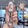 A hand holds a nissan key cover for the 14th-gen sylphy & x-trail, featuring a sleek white design with decorative chinese cha...