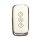 Premium leather wuling xingchen key cover for 2022, featuring sleek design with lock, unlock, and trunk icons on a white back...