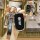 Hand holding a sleek black fiat key cover with front design, featuring the fiat logo and leather strap, designed for jeep fia...