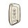 Protect your baojun car key with this sleek, white key cover featuring lock, unlock, and alarm buttons for models rc5, kiwi e...