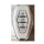 Jetour x70 plus key cover for men: sleek white design with lock, unlock, alarm, and car icon buttons for secure vehicle acces...