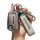 A hand holds a sleek skoda key cover and matching leather strap, designed for octavia, superb, rapid, and yeti models, featur...