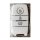 White luxury landwind x7 key cover featuring lock, unlock, and hold buttons for secure vehicle access.