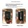 Front and rear view of a cadillac ct5 key cover with snap closure, offering full package protection against dust, scratches, ...