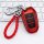 Red citroën c6 key cover 400thp 2022 with braided leather strap, featuring a sleek design and functional buttons, displayed o...