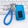Blue lexus key cover for nx200, is300, rc, es250, gs, rx300, and lx570, featuring a braided rope and sleek design.