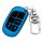 Blue jeep key cover for cherokee, compass, and grand cherokee, featuring a sleek design with lock/unlock buttons and a silver...