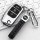 Ford escape key cover for 2011 mondeo & focus, featuring a sleek metallic design with a braided leather keychain and ford log...