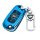 Blue protective key cover for buick verano gl6 (2019+), featuring a sleek design with lock, unlock, and trunk buttons, and a ...