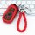 Red buick verano key cover with braided leather strap, designed for envision, enclave, gl6, and gl8 es models, displayed on a...