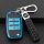 Blue and black kia k3 smart key cover with leather strap, featuring a sleek design and protective casing for your vehicles ke...