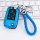 Blue buick excelle key cover (2008–2015) with braided leather strap, protecting your remote while adding style.