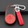 Elegant nio es6 key cover with red leather strap, featuring a sleek black and red design for 2021 ec6 & es8 models.