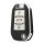 Peugeot key cover for new 508, 308, 408 & suv models featuring a sleek black leather design with silver accents and three fun...