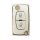 Premium foldable key cover for citroën c4 picasso, 308, 408, and 307, featuring a sleek white design with lock and unlock but...