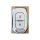 Renault koleos key cover for dongfeng renault featuring a sleek white design with lock and unlock buttons, encased in a polis...