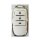White toyota key cover with lock, unlock, and car icon buttons, designed for corolla, camry, rav4, and more models.